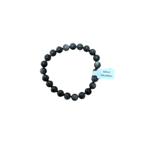  Unearthed Vibes Jewlery Buy Polished Silver Obsidian Bracelet - Elegant Healing Stone | Perfect Gift for Love and Wellness