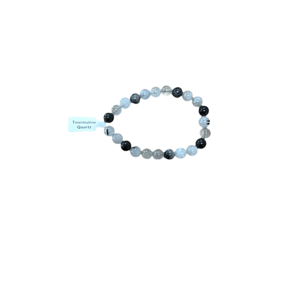 Unearthed Vibes Jewlery Buy Polished Tourmaline Quartz Bracelet - Elegant Healing Stone | Perfect Gift for Love and Wellness