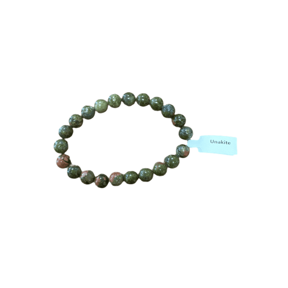 Unearthed Vibes Jewlery Buy Polished Unakite Bracelet - Elegant Healing Stone | Perfect Gift for Love and Wellness