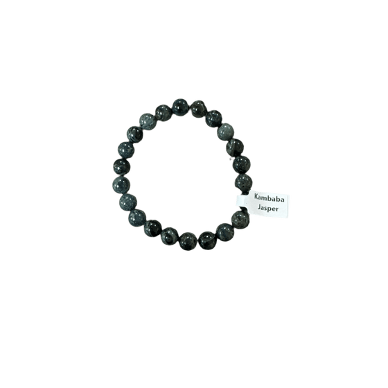 Unearthed Vibes Jewlery Kambaba Jasper Bracelet - Elegant Healing Stone | Perfect Gift for Love and Wellness