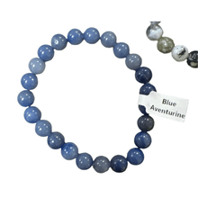  Unearthed Vibes Jewlery Polished Blue Aventurine 8mm Bracelet - Elegant Healing Stone | Perfect Gift for Love and Wellness