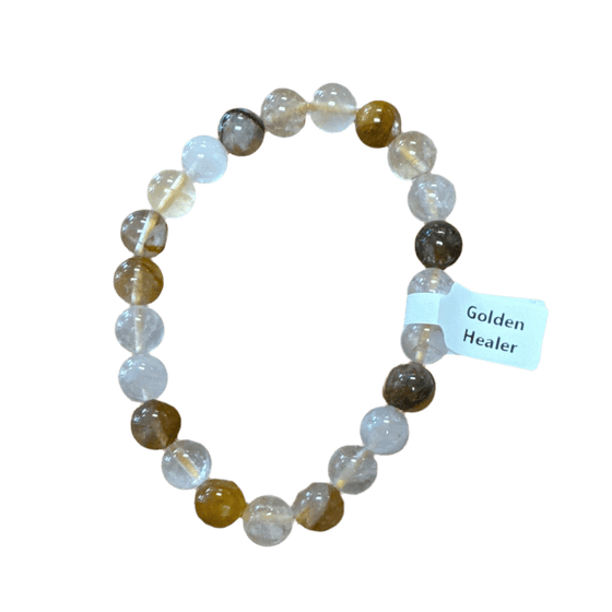 Unearthed Vibes Jewlery Polished Golden Healer Bracelet - Elegant Healing Stone | Perfect Gift for Love and Wellness