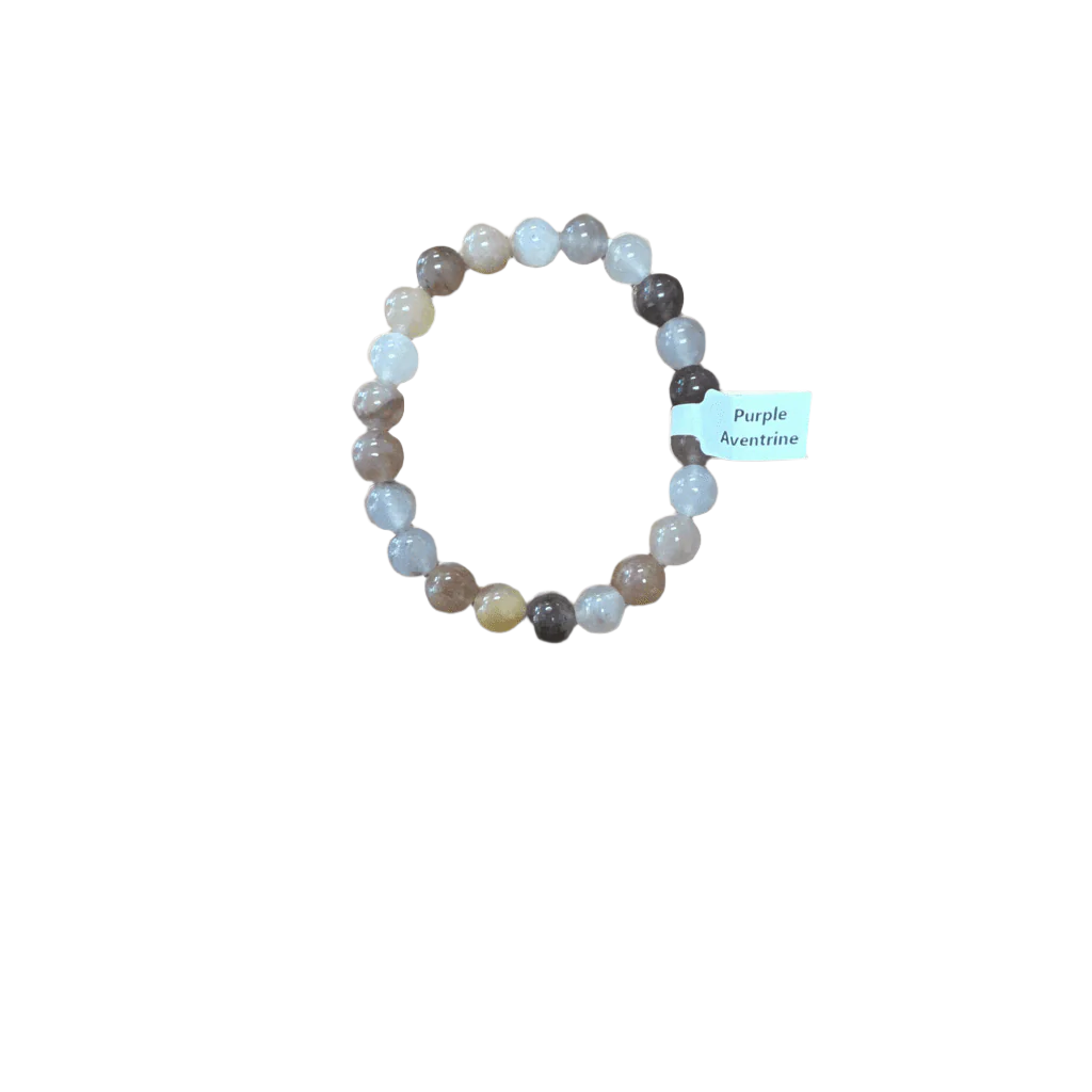 Unearthed Vibes Jewlery Polished Purple Aventrine Bracelet - Elegant Healing Stone | Perfect Gift for Love and Wellness