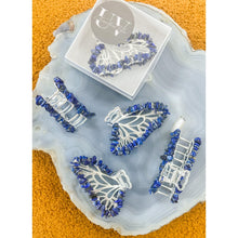  Unearthed Vibes Lapis Lazuli Butterfly Crystal Hair Claw Clip – Genuine Tumbled Lapis Lazuli Crystals