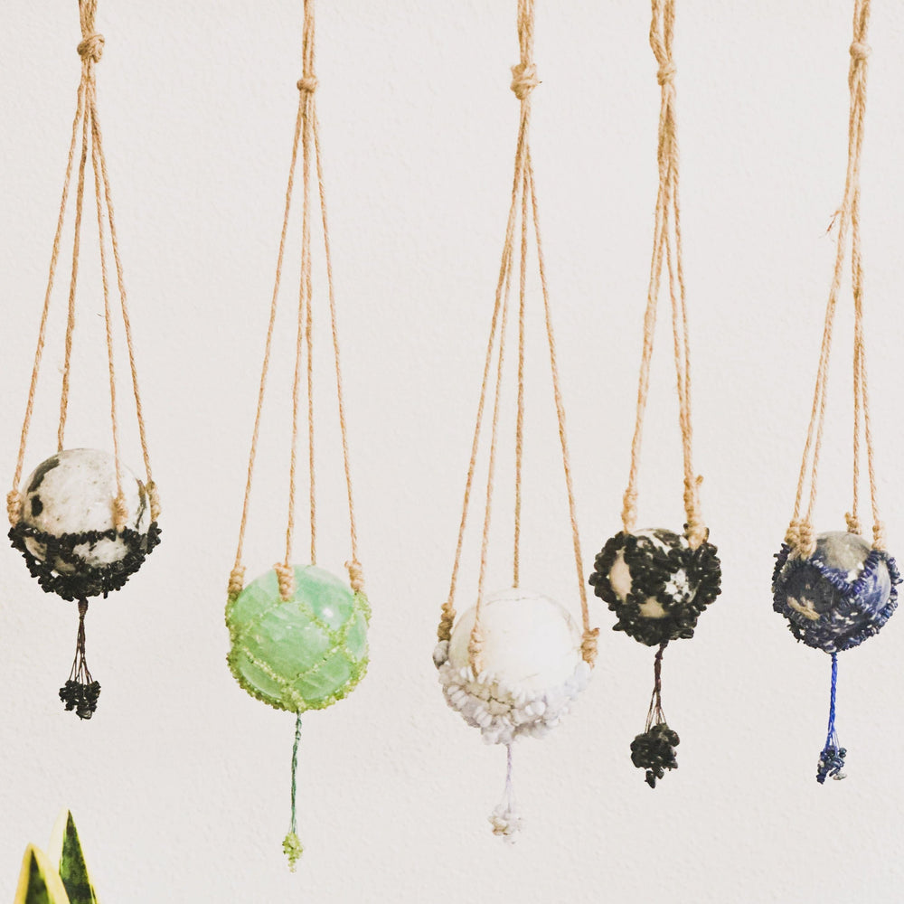 Unearthed Vibes  Sphere Crystal Hangers