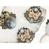Unearthed Vibes Wood Sphere Stand – Butterfly | Crystal Ball & Gemstone Display Holder