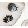 Unearthed Vibes Wood Sphere Stand – Lotus Edition | Crystal Ball & Gemstone Display Holder