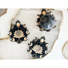 Unearthed Vibes Wood Sphere Stand – Lotus Moon | Crystal Ball & Gemstone Display Holder
