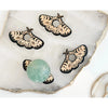 Unearthed Vibes Wood Sphere Stand – Moth Edition | Crystal Ball & Gemstone Display Holder