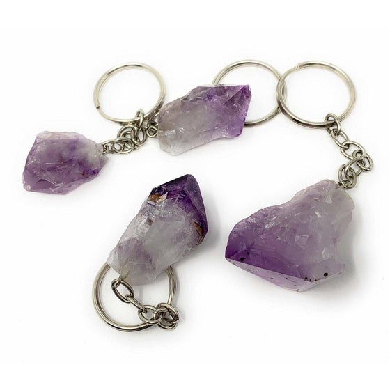 ETSY 8504 Amethyst Keychain | Natural Amethyst Keychain | Perfect Gift