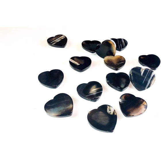 ETSY 8504 Black Agate Heart Crystal Phone Stand