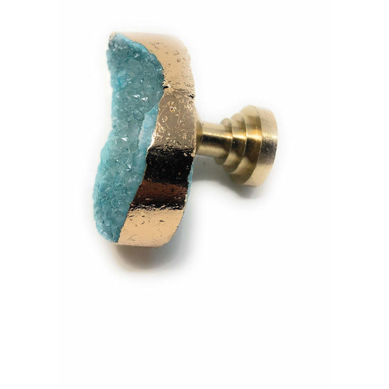 ETSY 8504 Blue Druzy Knob