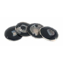  ETSY 8504 Coaster Black Neutral Tone Agate Slice Coasters | Agate Drink & Barware | Home Decor