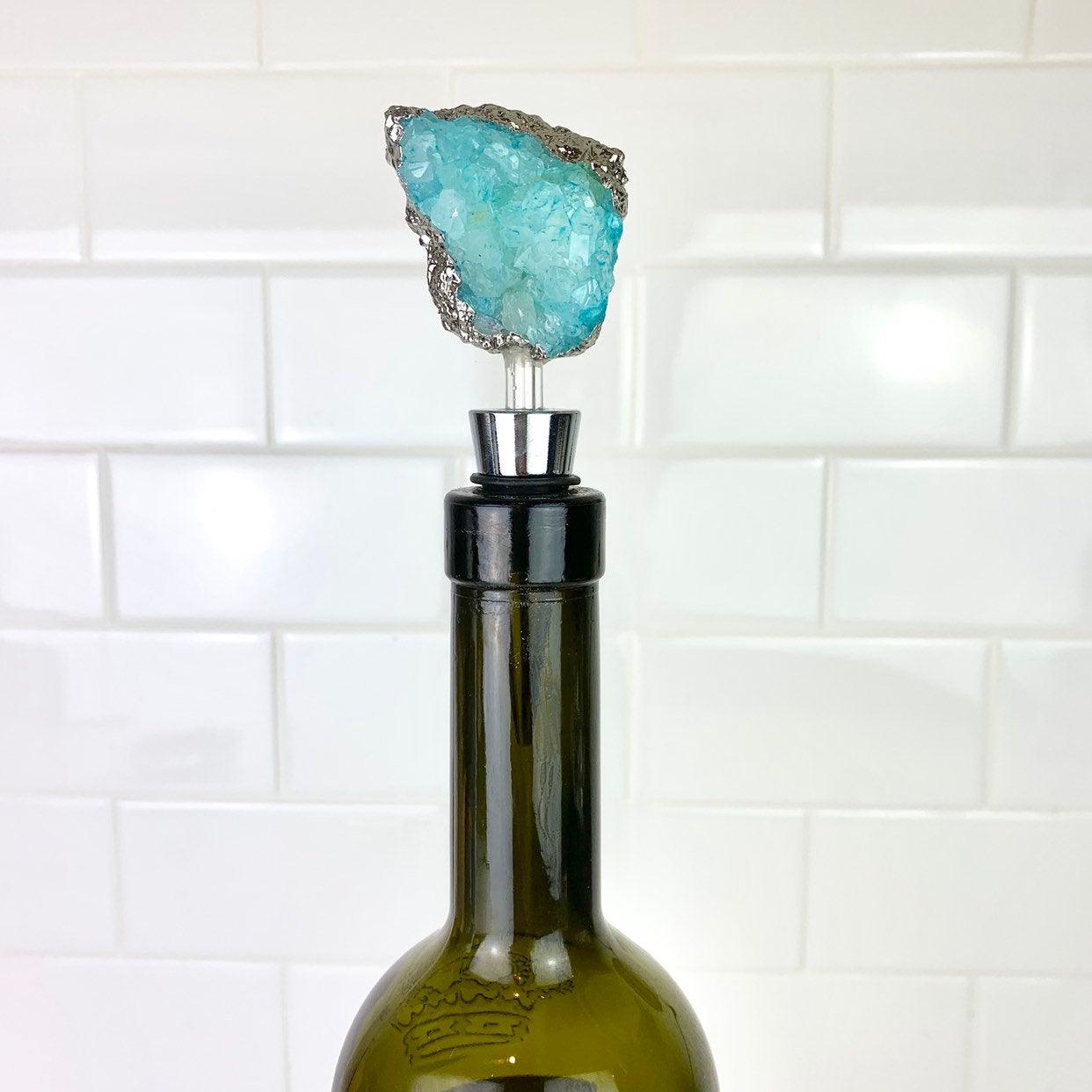 ETSY 8504 Crystal Quartz Cluster Wine Cork/Stopper