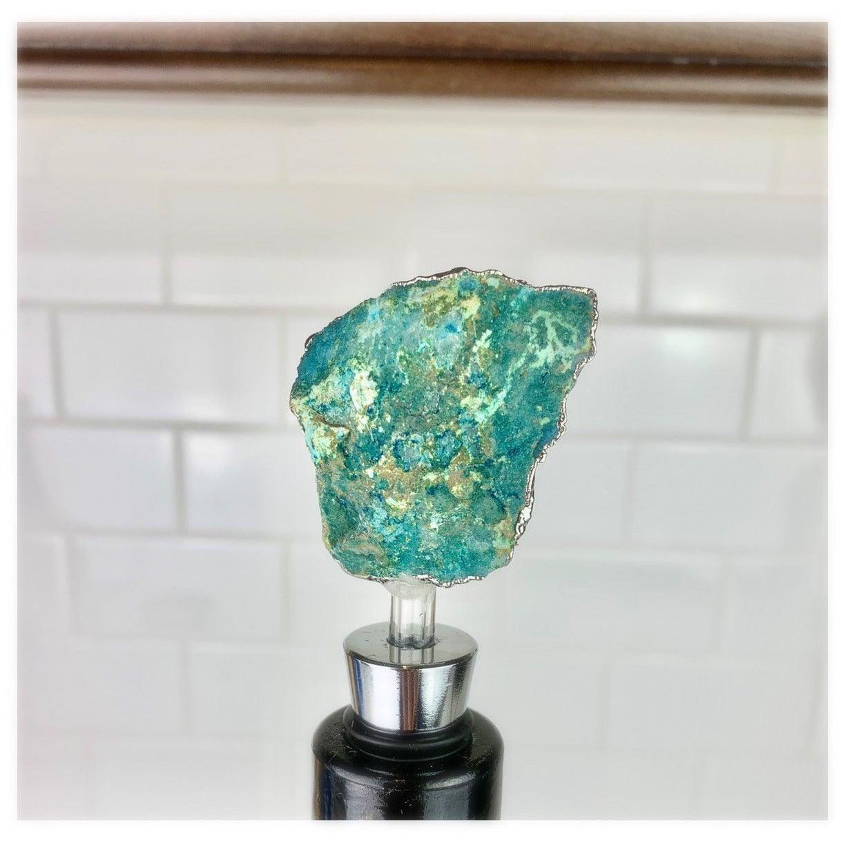 ETSY 8504 Crystal Quartz Cluster Wine Cork/Stopper