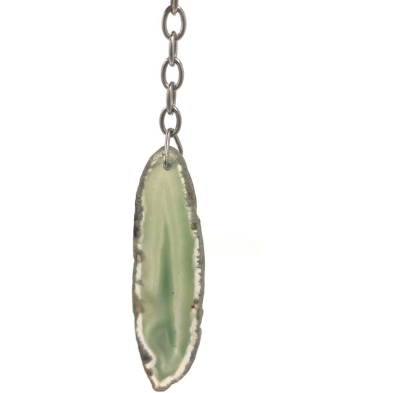 ETSY 8504 Green Agate Keychain