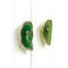 ETSY 8504 Green Agate Knob Gold