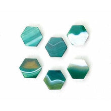  ETSY 8504 GREEN Hexagon Agate Custom Crystal Phone Stand (natural gemstone)