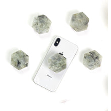  ETSY 8504 Labradorite Hexagon Crystal Phone Stand (Natural Gemstone)