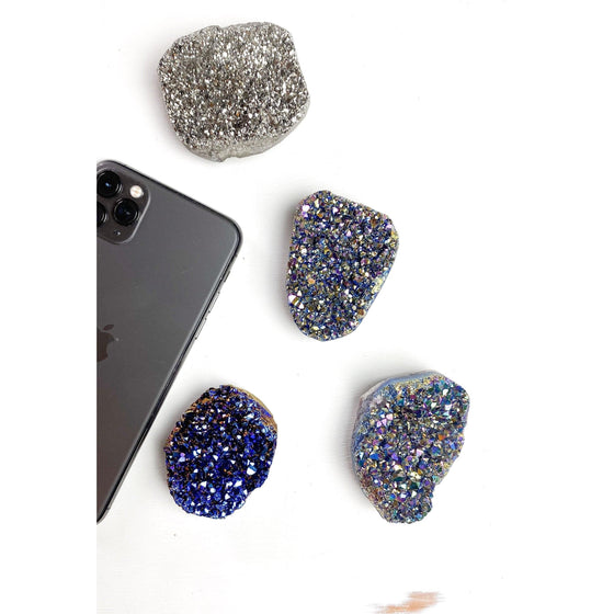 ETSY 8504 Large Metallic Druzy Phone Stand