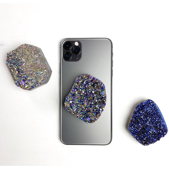 ETSY 8504 Large Metallic Druzy Phone Stand