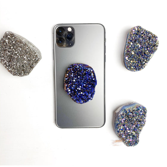 ETSY 8504 Large Metallic Druzy Phone Stand