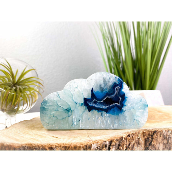 ETSY 8504 Pink/Blue Agate + Geode Cloud Accent Piece