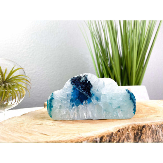 ETSY 8504 Pink/Blue Agate + Geode Cloud Accent Piece