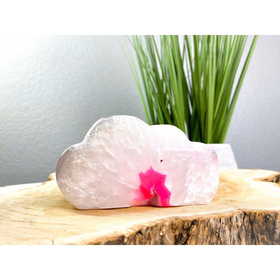 ETSY 8504 Pink/Blue Agate + Geode Cloud Accent Piece