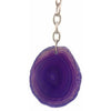 ETSY 8504 Purple Agate Keychain