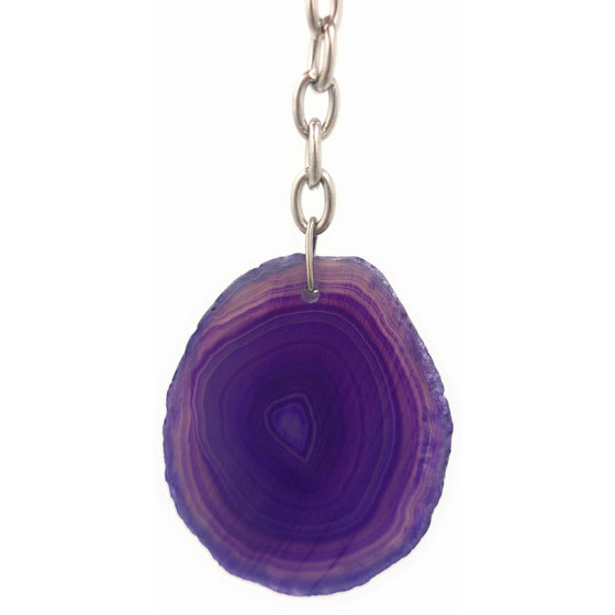 ETSY 8504 Purple Agate Keychain