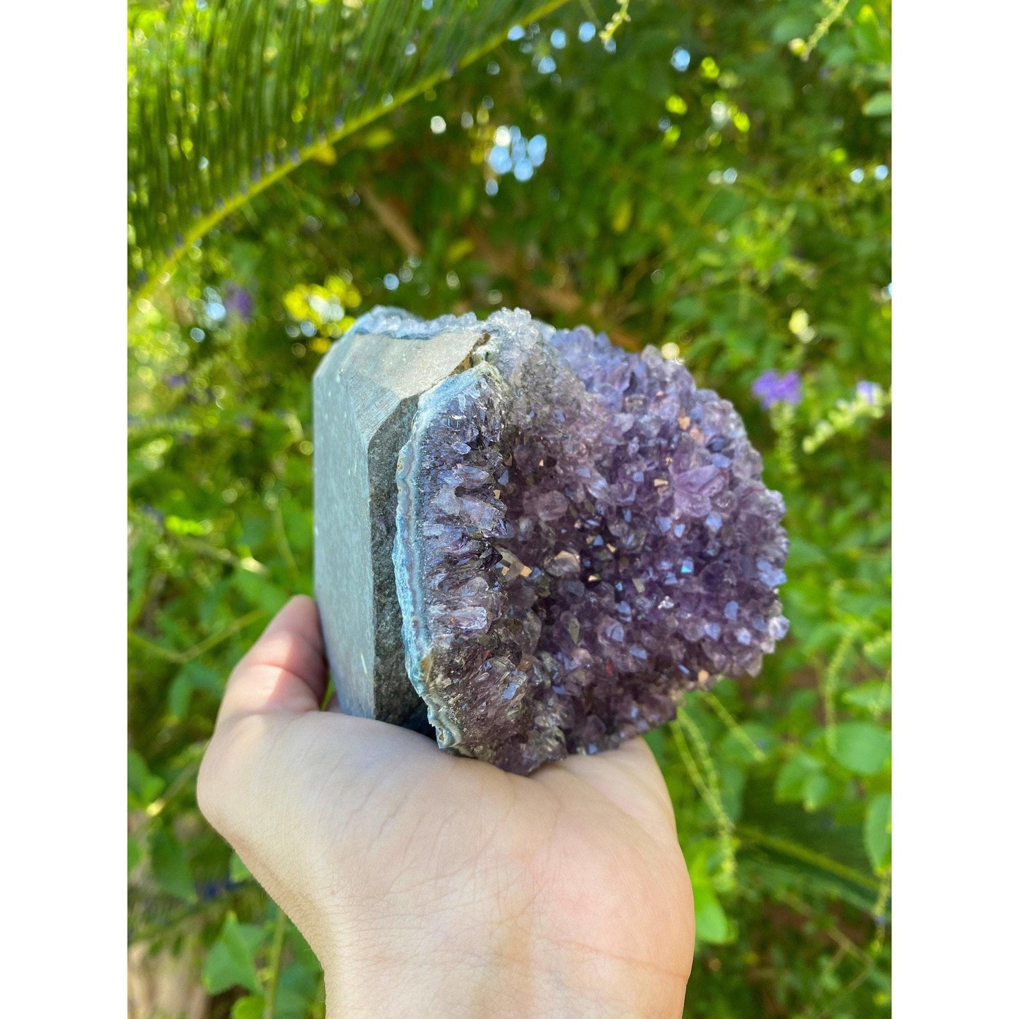 ETSY 8504 Raw Amethyst Base 2 lbs 6 oz | Purple amethyst | Amethyst base | Great gift