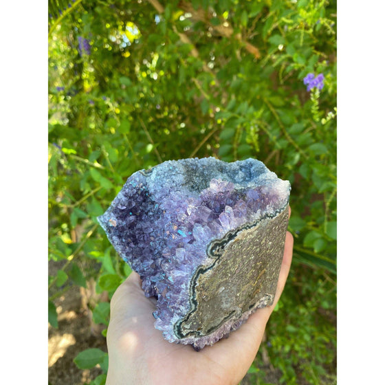 ETSY 8504 Raw Amethyst Base 2 lbs 6 oz | Purple amethyst | Amethyst base | Great gift