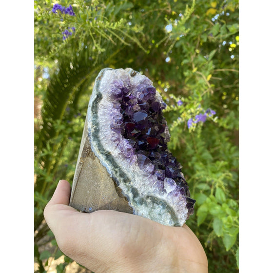 ETSY 8504 Raw Amethyst Base 2 lbs 7 oz | Purple amethyst | Amethyst base | Great gift