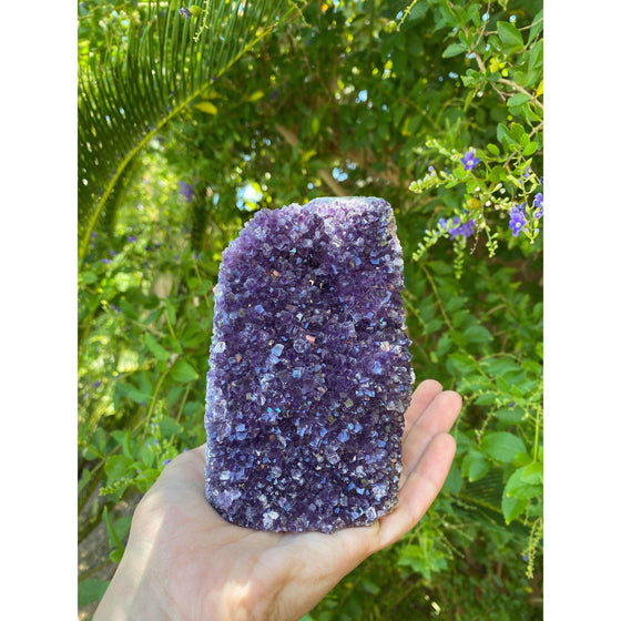 ETSY 8504 Raw Amethyst Base 2 lbs | Purple amethyst | Amethyst base | Great gift