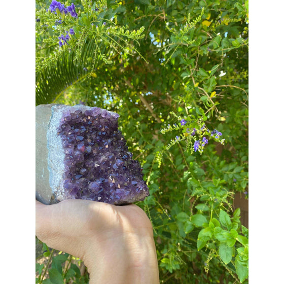 ETSY 8504 Raw Amethyst Base 3 lb 6 oz | Purple amethyst | Amethyst base | Great gift