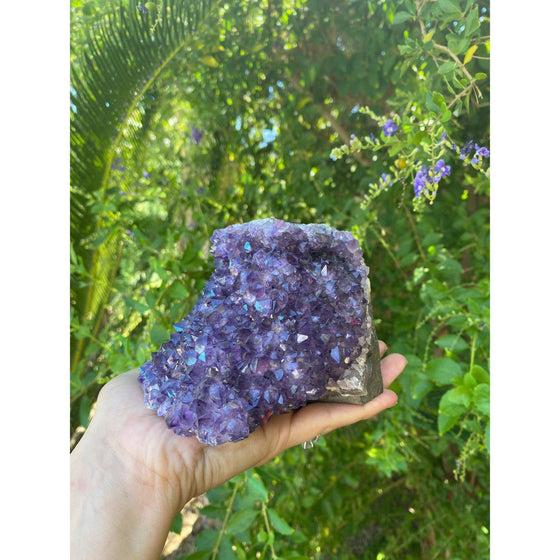 ETSY 8504 Raw Amethyst Base 3 lb 6 oz | Purple amethyst | Amethyst base | Great gift