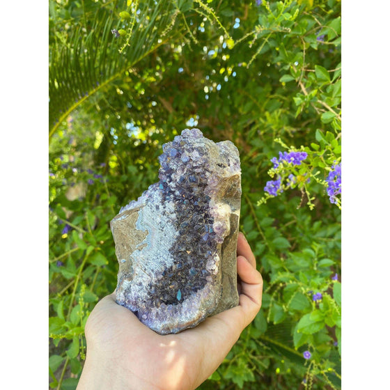 ETSY 8504 Raw (Large) Amethyst Base 1.75 to 2.1 lbs | Purple large amethyst | Amethyst base | Great gift