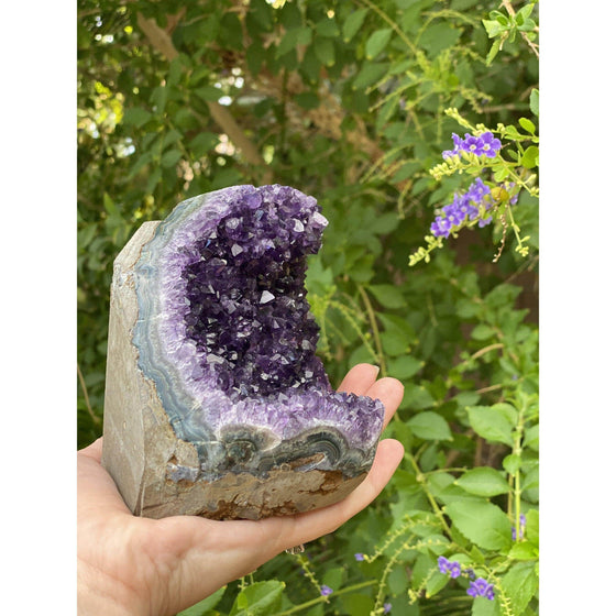 ETSY 8504 Raw Polished Amethyst Base 2 lbs 4 oz | Purple amethyst | Amethyst base | Great gift