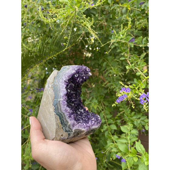 ETSY 8504 Raw Polished Amethyst Base 2 lbs 4 oz | Purple amethyst | Amethyst base | Great gift