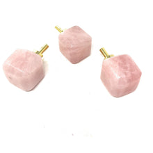  ETSY 8504 Rose Quartz Square Knob | Pink Quartz Knob | Cabinet Knob | Great Gift