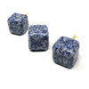 ETSY 8504 Sodalite Blue and White Spot Natural Stone Square Knob