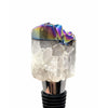 ETSY 8504 Titanium Quartz Cluster Wine Bottle Stopper/Cork