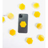 ETSY 8504 Yellow Agate Hexagon Crystal Phone Stand