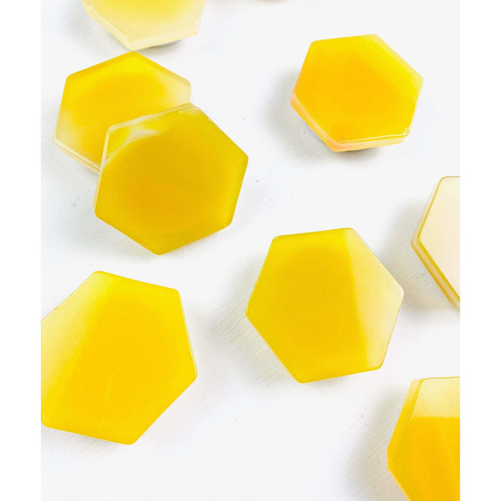 ETSY 8504 Yellow Agate Hexagon Crystal Phone Stand