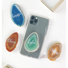  i_did Custom Engraved Agate Phone Stand |  Crystal phone Stand |