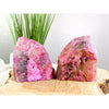 i_did PINK Agate Geode 4 lbs 3 oz Bookend | Pink Geode Bookend | Crystal Bookend | Great Gift