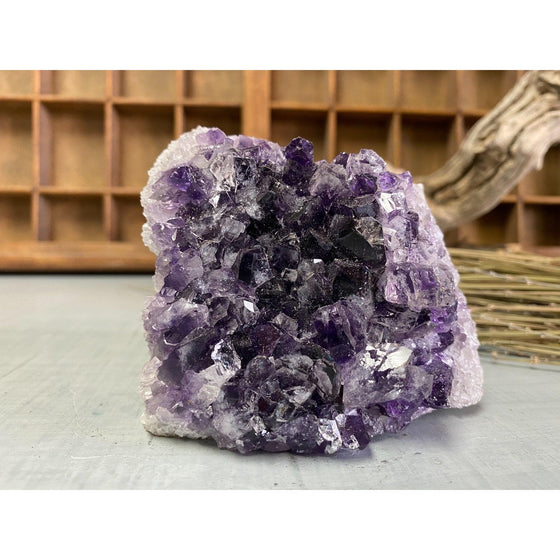 i_did Raw Amethyst Base 1 lb 6 oz | Purple amethyst | Amethyst base | Great gift