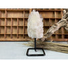 i_did Raw (Cluster) Clear Quartz on a metal stand 1 lb 11 oz | Quartz Cluster in a stand | Clear Quartz | Great gift