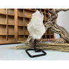 i_did Raw (Cluster) Clear Quartz on a metal stand 1 lb 11 oz | Quartz Cluster in a stand | Clear Quartz | Great gift